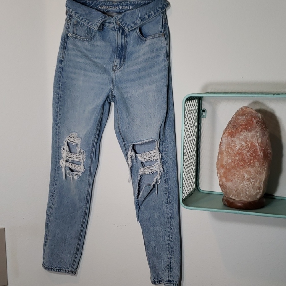 American Eagle mom jeans. Short 00.